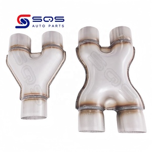 Punta de Escape de Acero Inoxidable 201 de Alta Calidad SQS, Personalización de Fábrica, <span class=keywords><strong>Precio</strong></span> de Fábrica, Conector Adaptador de Escape Doble para Lexus - Product Image 5