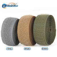 Bande auto-adhésive en velcro de haute qualité, verte, grise, noire, blanche, à coudre, pour la couture sur tissu