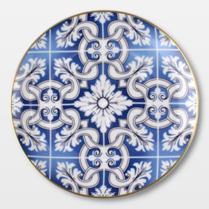 Vajillas de Porcelana Personalizadas, Juegos de Platos de Cerámica, Platos Blancos y Azules para Bodas y Eventos, Platos de Porcelana - Product Image 3
