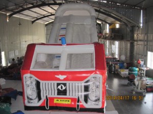 <b>Large</b> Outdoor Inflatable Bus Theme <b>Slide</b> PVC Material 800kg Capacity 12 Passengers Commercial Amusement Equipment 8mLx4mWx5mH - Product Image 5