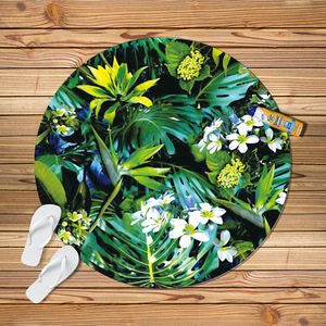 Promotionnel feuilles de palmier grande impression personnalisée serviette de plage - Product Image 3