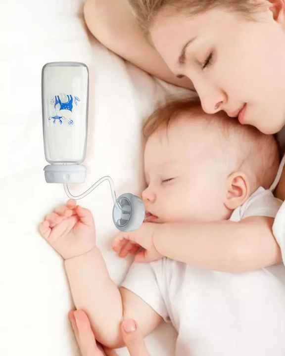 Custom logo 240ml PP Baby Feeding Bottle Hands Free Assistance Drinking Milk in Any 360 Degree Position and Anti-colic
