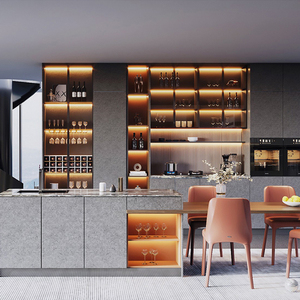Diseños de Cocinas de Lujo, Estilo Moderno, Muebles de <span class=keywords><strong>Cocina</strong></span> Modulares, Muebles de <span class=keywords><strong>Cocina</strong></span> de Diseño de Lujo Personalizados - Product Image 2