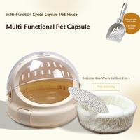 Porte-animaux multifonctionnel, écologique, mignon et tendance, design imprimé, portable, respirant, en ABS, pour chats et chiens, capacité 5 kg