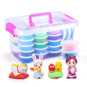 Muchos tipos de moldes para arcilla de espuma seca al aire de 12/24/36 colores, impresiones 3D, juguetes educativos súper ligeros - Product Image 1