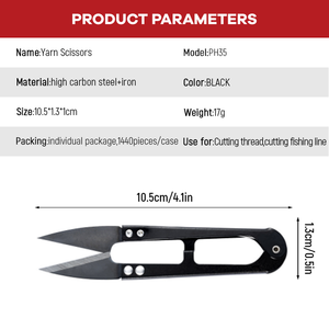 กรรไกรตัดผ้าขนาดเล็ก HOT Factory Sales รุ่น U-Shear แบบสปริง สำหรับงาน DIY และงานตัดเย็บในครัวเรือน - Product Image 3