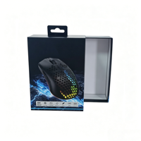 Boîte d'emballage pour souris de jeu avec logo personnalisé, boîte-cadeau en carton de luxe avec crochet pour accessoires informatiques