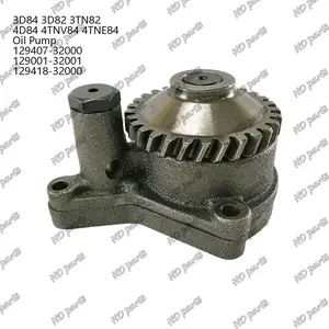 3d84 4d84 4tnv84 4tne84 3d82 3tn82 bomba de óleo 129407-32000 129001-32001 129418-32000 para peças do motor yanmar