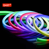 Bande LED circulaire à 360 degrés en PVC imperméable multicolore IP65 pour la décoration de paysage extérieur coulant