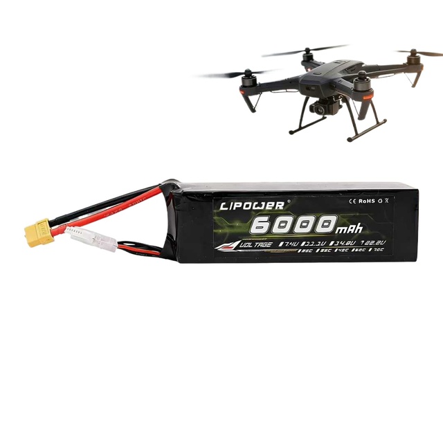 High Discharge 25C FPV Drone Battery 6S 23.1V 6000-10000mAh Solid State UAV Psy168 21 Years UAV R&D & Production Experience