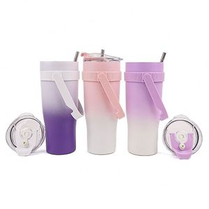 Personalized Insulated Stainless Steel Coffee Mugs 30Oz 40Oz Outdoor Travel Sublimation Coffee Mug <b>With</b> Customized Logo - Product Image 4