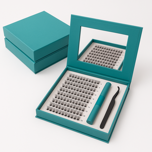 Wispy Soft Cachemira Lash Cluster Autoadhesivo Coreano PBT <span class=keywords><strong>Natural</strong></span> No se necesita pegamento Extensión <span class=keywords><strong>de</strong></span> <span class=keywords><strong>pestañas</strong></span> - Product Image 2