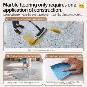 Fabbrica autolivellante Color resina epossidica rivestimento per pavimento in sabbia Color quarzo Color resina epossidica rivestimento per pavimento in Terrazzo - Product Image 2