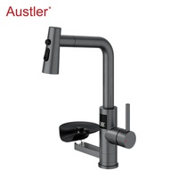 trou tasse rondelle mat noir en acier inoxydable retirer pulvérisateur évier robinet de cuisine avec verre rinceur