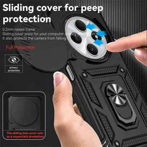 Funda Popular para <span class=keywords><strong>Xiaomi</strong></span> Redmi 14C 4G de Armadura a Prueba de Golpes con Cubierta de Lente Deslizante para Redmi Note 14 Pro Plus 4G 5G con Anillo Soporte Magnético para Coche - Product Image 6