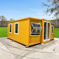 Maison conteneur extensible à montage rapide, faible coût, amovible, design moderne, villa miniature portable avec garantie de 5 ans