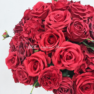 OEM Decorative Flowers and Plants Wedding Event Table Centerpieces <b>Artificial</b> Silk Flower Ball Wedding Decorations Supplies - Product Image 3