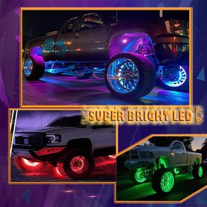 Bán Sỉ Bộ Đèn Vòng Bánh Xe Led <span class=keywords><strong>Rgb</strong></span> 15Inch Đèn Bánh Xe Hàng CuộN Đôi Đèn Vành Bánh Xe Led Phát Sáng Dưới Ánh Sáng Cho Vành Xe Hơi - Product Image 6