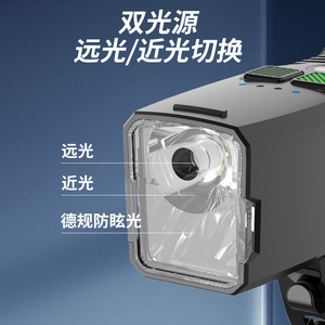 Phare LED numérique pour la conduite de nuit, haute luminosité, éclairage pour vélo de montagne, alimenté par batterie, 11-17W B4 - Product Image 2