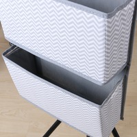 Organisateur de rangement suspendu pour vêtements et sacs, en tissu 100% polyester, pliable, cinq couches