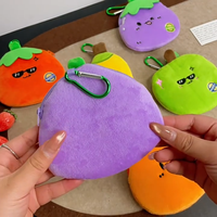 Designers portemonnees groenten fruit banaan aubergine kleine schattige portemonnees muntportemonnee sleutelhanger portemonnee portemonnees kinder portemonnee groothandel
