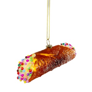 Figuritas de vidrio sopladas a mano hechas a medida, adornos navideños, adorno de comida de fruta pintado a mano personalizado, decoración de árbol de Navidad - Product Image 2