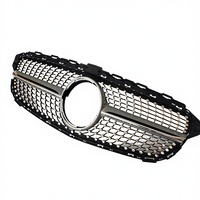 Calandre avant XLstyling avec caméra, noir diamant et argent, pour Mercedes Benz AMG Grille W205 C205 2015-2017