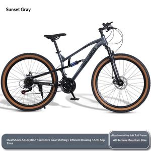 <span class=keywords><strong>Bicicleta</strong></span> de Montaña con Cuadro de Aleación de Aluminio, 21-24 Velocidades, Doble Freno de Disco, Suspensión Trasera, <span class=keywords><strong>26</strong></span> Pulgadas, Envío Directo - Product Image 6