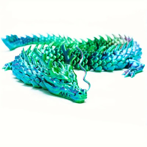 Commercio estero transfrontaliero Ornamenti di drago stampati in 3D in Cina modello di drago creativo del modello di moda del tema del gioco degli animali della messa a fuoco - Product Image 3