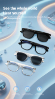 Lunettes Intelligentes F16 AI Tendance : Traduction Audio, Musique Sans Fil, Appel Bluetooth, Casque Audio Portable Intelligent