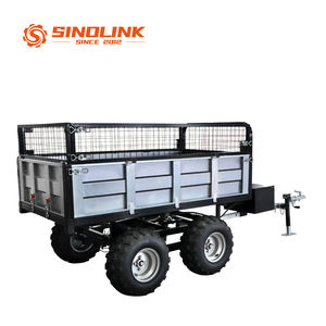 Remorque <span class=keywords><strong>agricole</strong></span> hydraulique robuste - Idéale pour le transport de bois de ferme, de bois de chauffage et l'élimination des déchets agricoles - Product Image 4