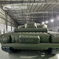 Nouveau modèle de char militaire gonflable de grande conception Camion-missile gonflable personnalisé