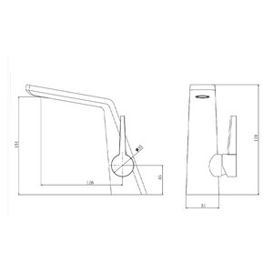 Robinet de lavabo de luxe en laiton doré en forme d'oiseau à poignée unique pour hôtel/appartement EN-HM-B001 - Product Image 1
