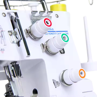 JUKKY 257 usage domestique manuel Mini surjeteuse Machine à coudre trois fils domestique ménage couverture point plat lit fer ABS