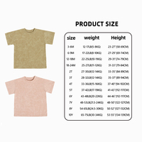T-shirt pour enfants en coton et élasthanne, style vintage, doux, surdimensionné, pour l'été, personnalisable, OEM & ODM, de fabricant vérifié