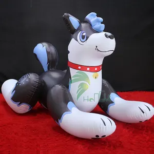 2023 New Inflatable Wolf Toy Hongyi Inflatable Anime Balloon Custom Inflatable Husky Pool Float