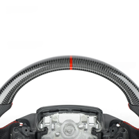 Volant de course en fibre de carbone LED personnalisé adapté aux Land Rover, volant convertible