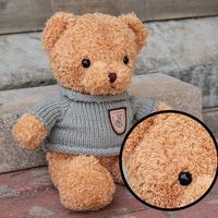 Boneka Beruang Bulu Lembut Posisi Duduk Warna Bumi Hangat Nyaman Stok Mesin Cakar Aman Bahan Tidak Beracun Pesan