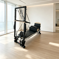 Torre de Pilates Reformer con Barra de Pies Ajustable para Equipos de Pilates y Programas de Entrenamiento para Instructores