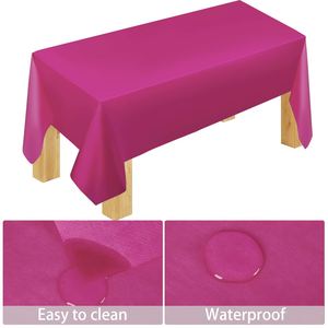 Fournitures pour fête d'anniversaire, fête de bachelors, gobelets en papier, assiettes, serviettes, couteaux, cuillères, nappes pour 24 invités, ensemble de vaisselle jetable rose - Product Image 3