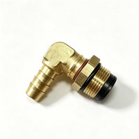 Raccord de frein pneumatique pour camion lourd Aochente, coudé à 90 degrés, type VOSS, en laiton, à connexion rapide, pour tuyau d'air de 4 à 12 mm