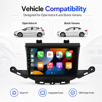 Pour Opel Astra K Buick Verano Écran de 9 pouces Lecteur DVD Radio Moniteur Multimédia Rétroviseur Smartlink Volant Tactile Véhicule
