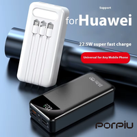 PORPIU PP-YM-477 Direktverkauf ab Werk Selbstaufladende Powerbanks mit Großer Kapazität 30000mAh Li-Polymer PD22.5W Superschnelles Laden