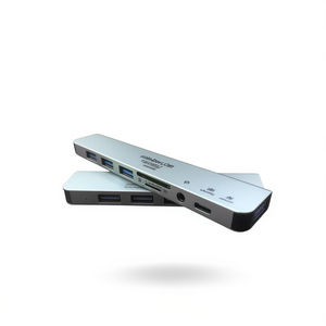 Db Ethos 8 In 1 <b>Usb</b> C <b>Hub</b> Aluminium Type C Adapter Docking Station With Hdmi Sd Card Reader For Computer Data Transfer Charging - Product Image 1