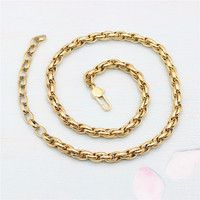Bijoux fantaisie personnalisés OYA collier à chaîne en corde couleur or 18 ct en acier inoxydable de qualité vente en gros
