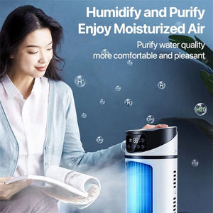 Portable Smart Ac Mist Small USB <b>Cooler</b> Fan Digital <b>Mini</b> Water Cooling Air for Summer Air <b>Cooler</b> Fan - Product Image 4