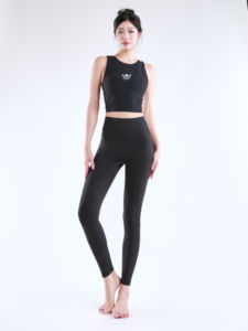 OEM Service Yoga Gym <b>Leggings</b> <b>With</b> Elastic Waistband And Dual <b>Pockets</b> For Training - Product Image 3