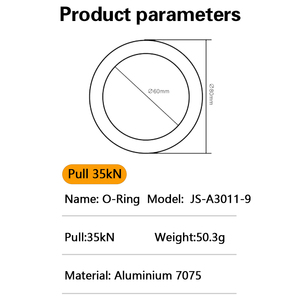 Căng thẳng cao giả mạo thép đa năng vành đai an toàn mạ kẽm trượt với O Ring cho khóa bao bì carton phần cứng - Product Image 2