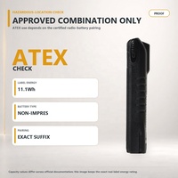 بطارية راديو موتورولا NNTN5510DR ليثيوم أيون 1420 مللي أمبير ساعة ATEX IECEx لجهاز GP340 Ex GP380 Ex، طقم تزويد بديل للمركبات