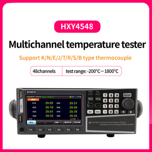 Medidor de Temperatura Multicanal Serie HXY4500, Pantalla LCD de 4.3 Pulgadas, Resolución de 0.01°C, Rango de -200°C a 1800°C, 220V, Alta Precisión - Product Image 6